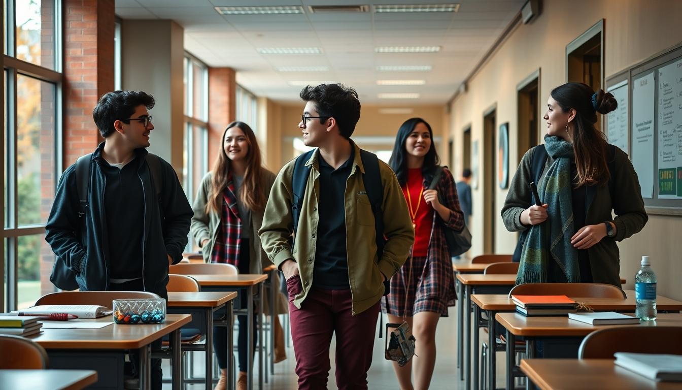 Students collaborating in study space