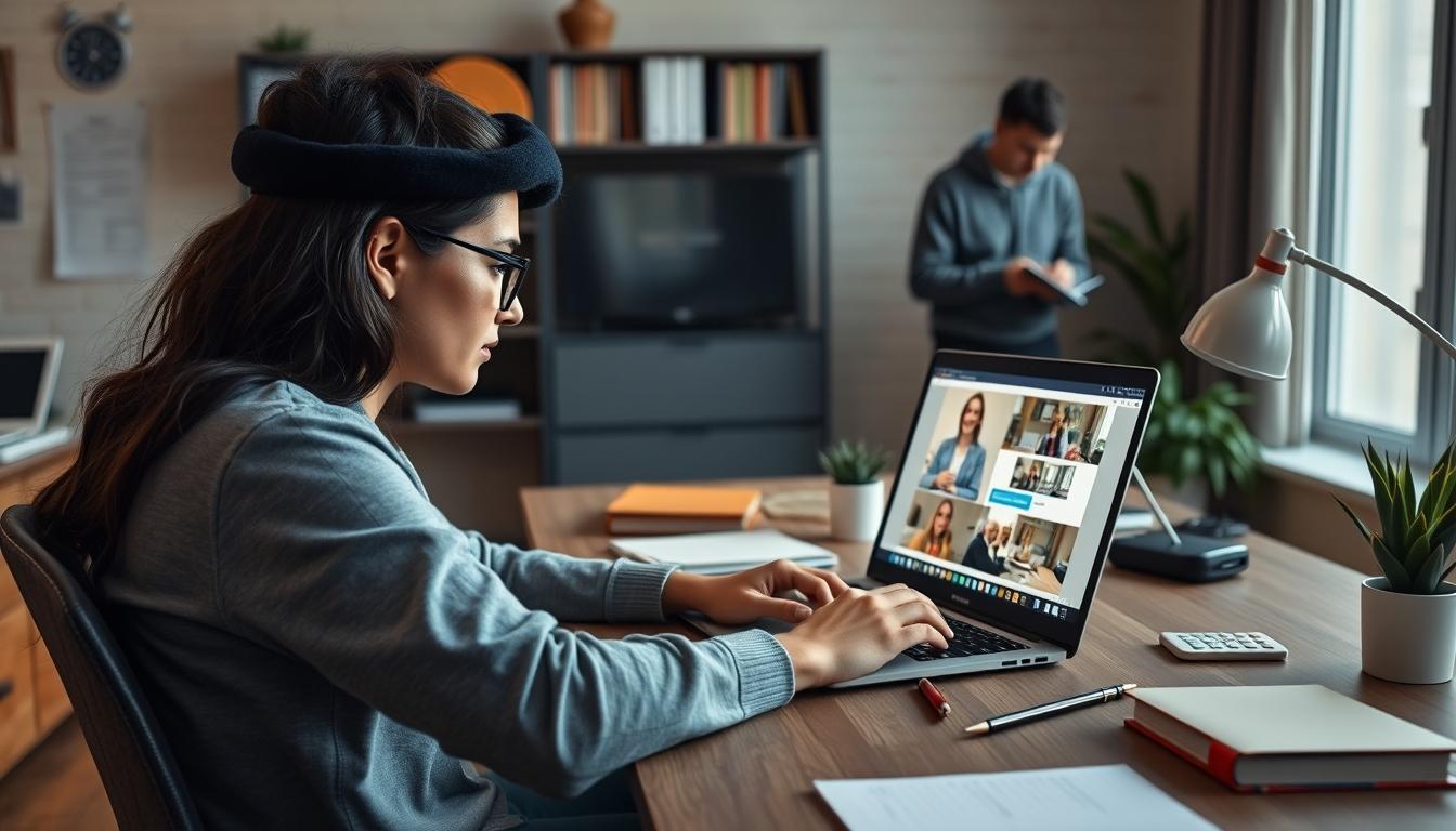 Student developing practical and academic skills